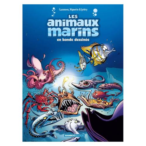 livre bd les animaux marins en bande dessinee